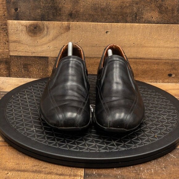 ALLEN EDMONDS GOMMUS MENS CASUAL SHOES BLACK LEATHER SLIP ON LOAFERS SIZE 9.5B - Picture 2 of 9